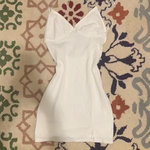 Short tight white dress